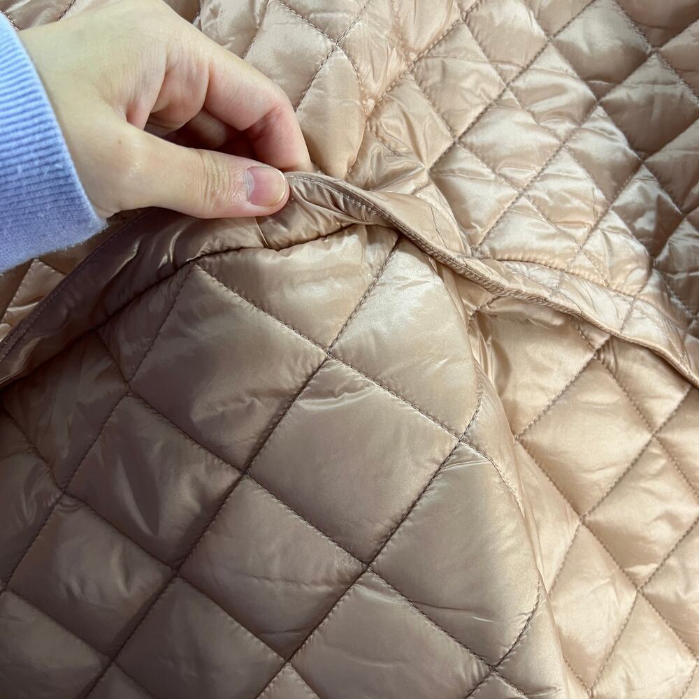Belle by Kim Gravel Quilted Zip-Front Womens Jacket Rose Gold Size X-Large - Picture 13 of 13